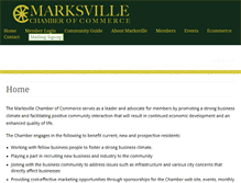 Tablet Screenshot of marksvillechamber.org